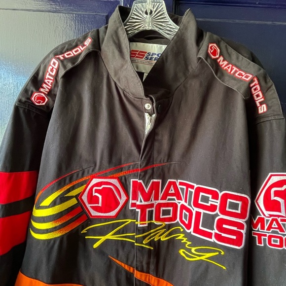 1990s Vintage Matco Tools Racing Jacket Sz L - Picture 2 of 7